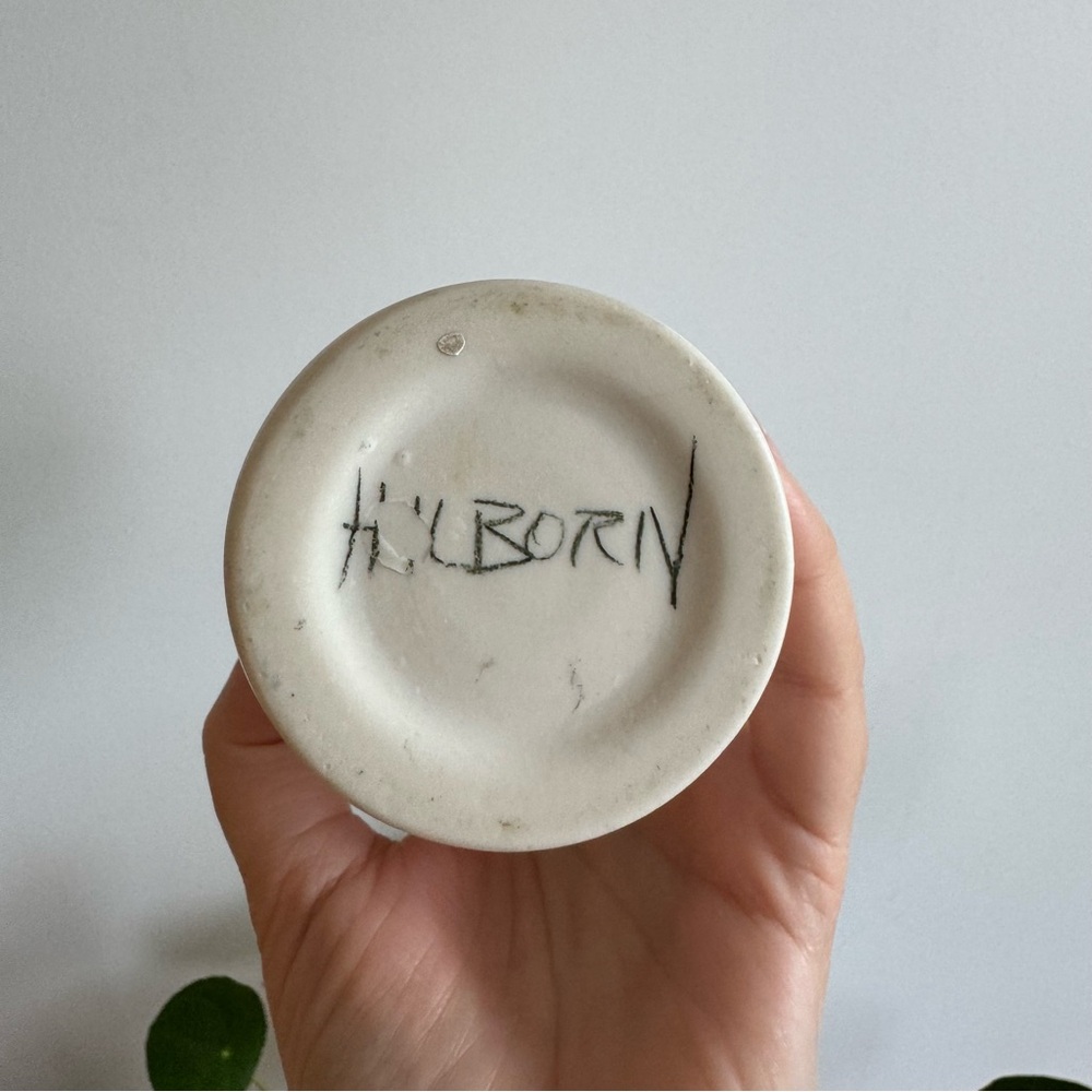 Vintage 1980 Hilborn Flower Vase Ceramic Pottery Canada Art Déco Home Decor - Picture 3 of 8